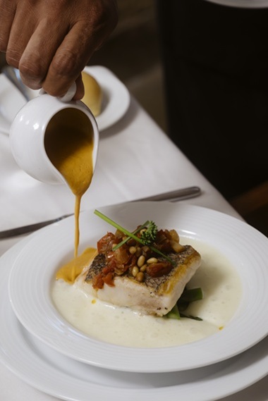 Nuvola Italian specialty restaurant elegant indoor dining at Akumal Beach Resort